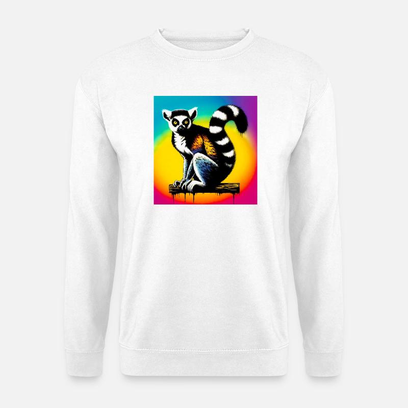Lemur - Unisex Pullover - Weiß