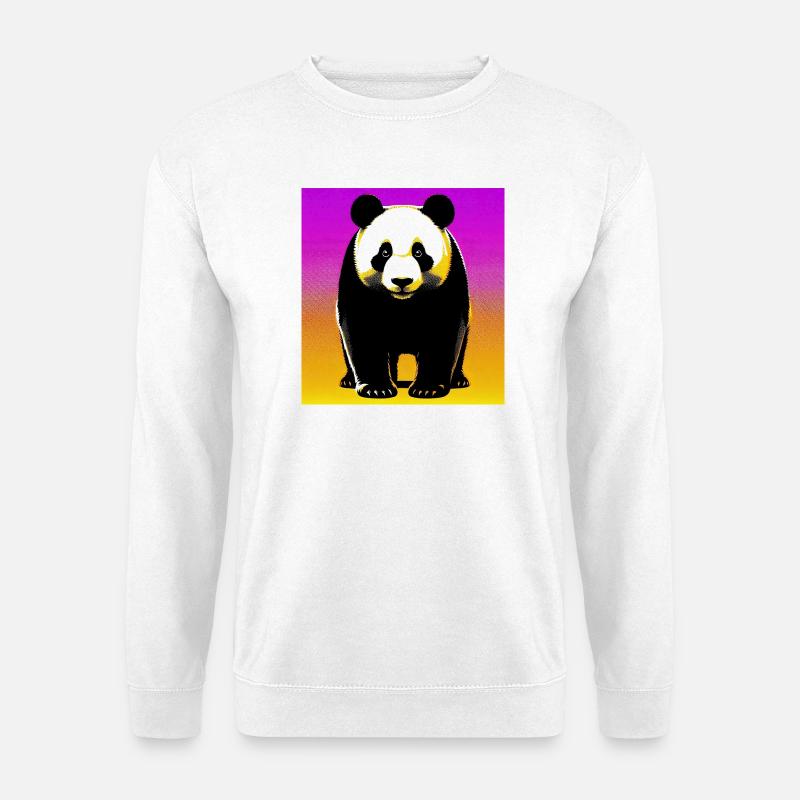 Panda - Unisex Pullover - Weiß
