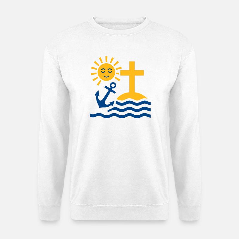 Greece Island Sun - Unisex Pullover - Weiß