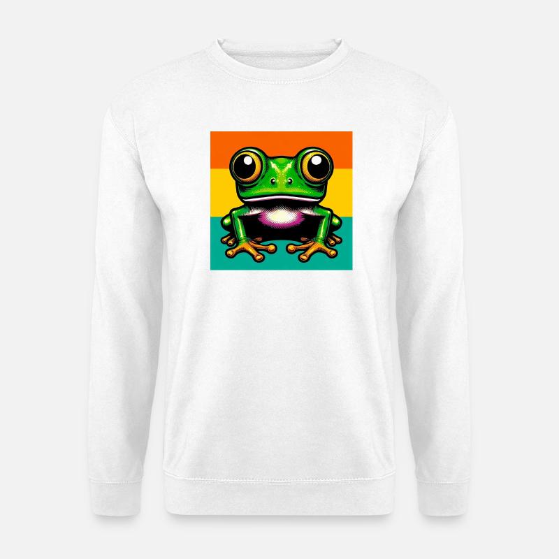 Frosch - Unisex Pullover - Weiß
