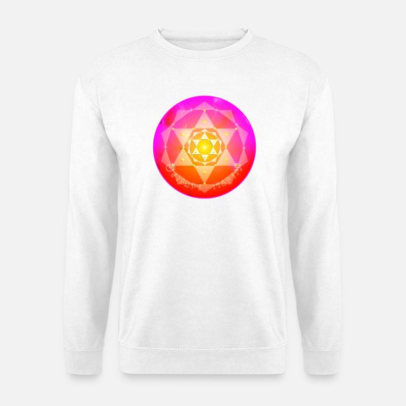 Kordulah Kristall Mandala - ElshaddaiShikaina - Unisex Pullover - Weiß