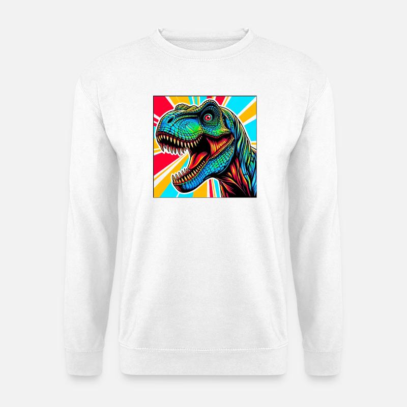 Dinosaurier - Unisex Pullover - Weiß