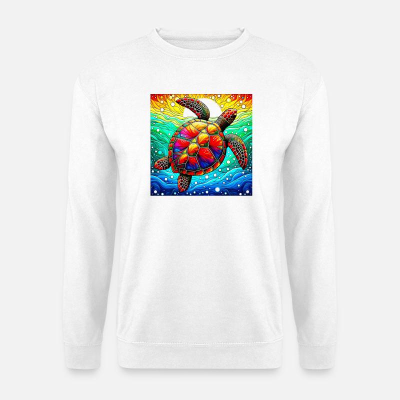 Schildkröte - Unisex Pullover - Weiß
