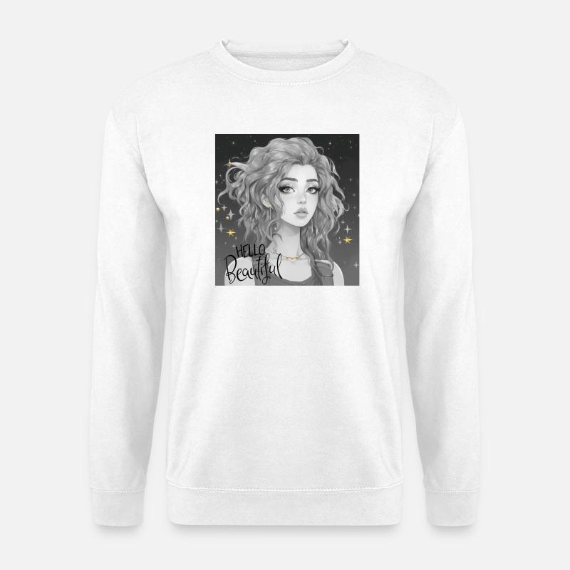 Hello Beautiful - Unisex Pullover - Weiß