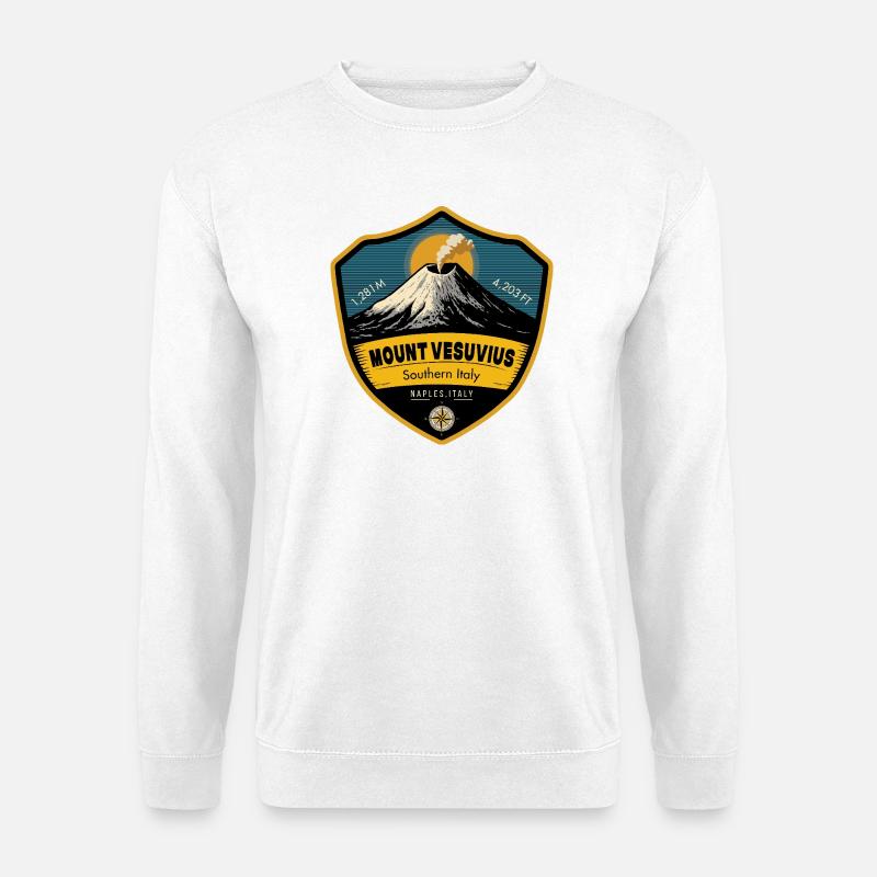 Vesuv , Neapel, Italien - Unisex Pullover - Weiß