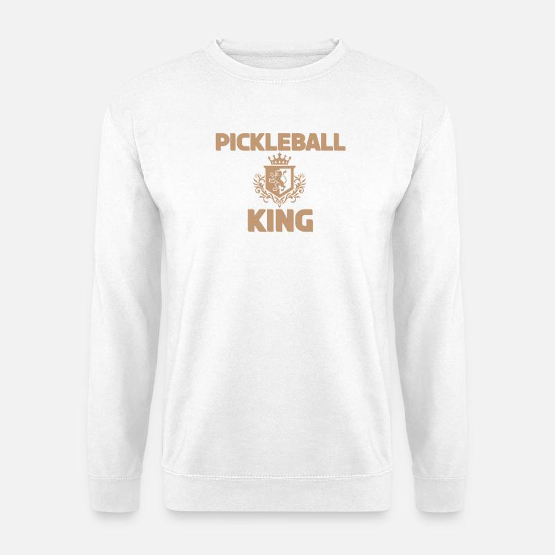 Pickleball König Muster Design - Unisex Pullover - Weiß