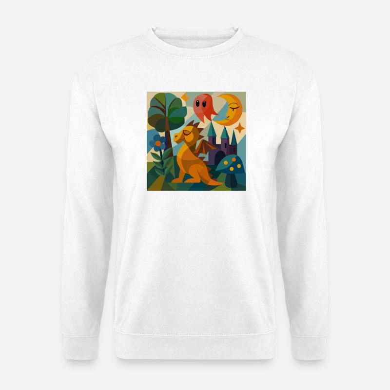 Skurriles Reich der Träume - Unisex Pullover - Weiß