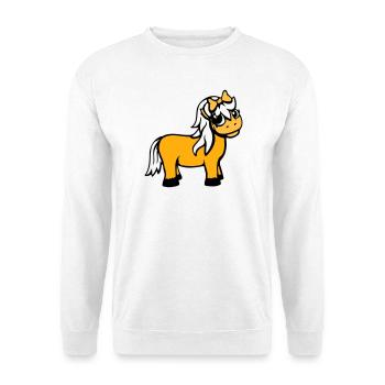 Horse Girl Female Cute Pretty Bow Woman - Unisex Sweatshirt - white - Front