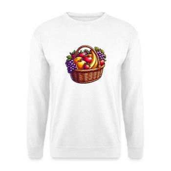 Colorful and Rich Fruit Basket - Unisex Sweatshirt - white - Front