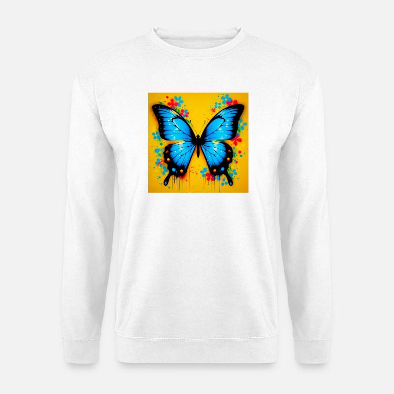 Schmetterling - Unisex Pullover - Weiß