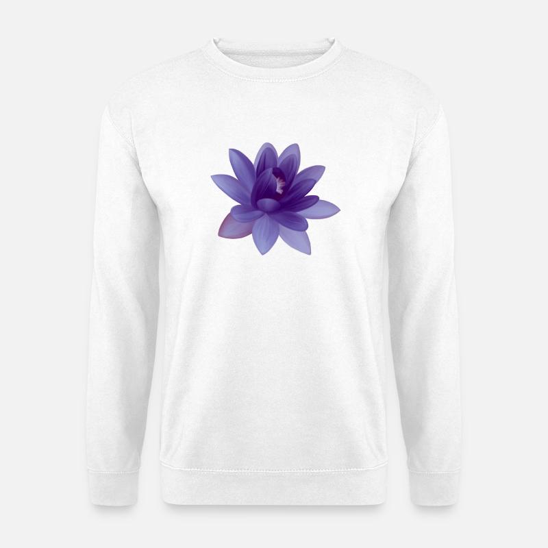 Blumen-Illustration - Unisex Pullover - Weiß