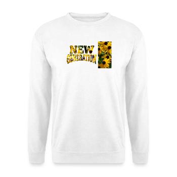 New Birth Sunflower Drawings - Unisex Sweatshirt - white - Front