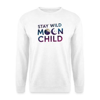 Stay Wild Moon Child T-Shirt - Sweat-shirt Unisexe - blanc - Devant