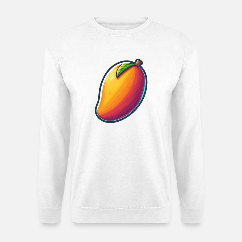 Design Mango Lebendig Abstrakt - Unisex Pullover - Weiß