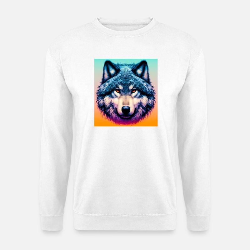 Wolf - Unisex Sweatshirt - white
