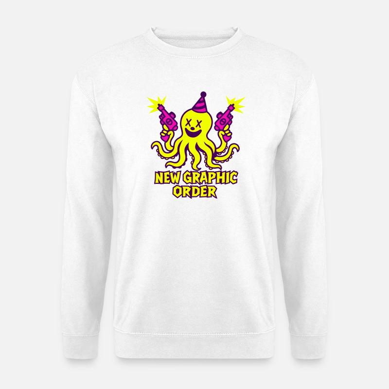NGO Krake Neon Pop - Unisex Pullover - Weiß