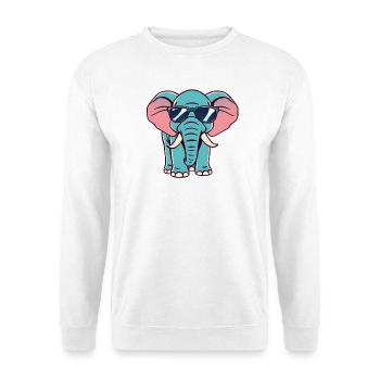 Elephant - Unisex Sweatshirt - white - Front