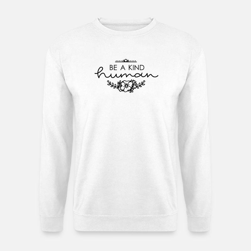 Schlankes Naturmuster in Pastelltönen - Unisex Pullover - Weiß