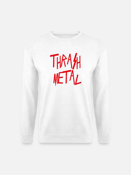 Thrash Metall - Unisex Pullover - Weiß