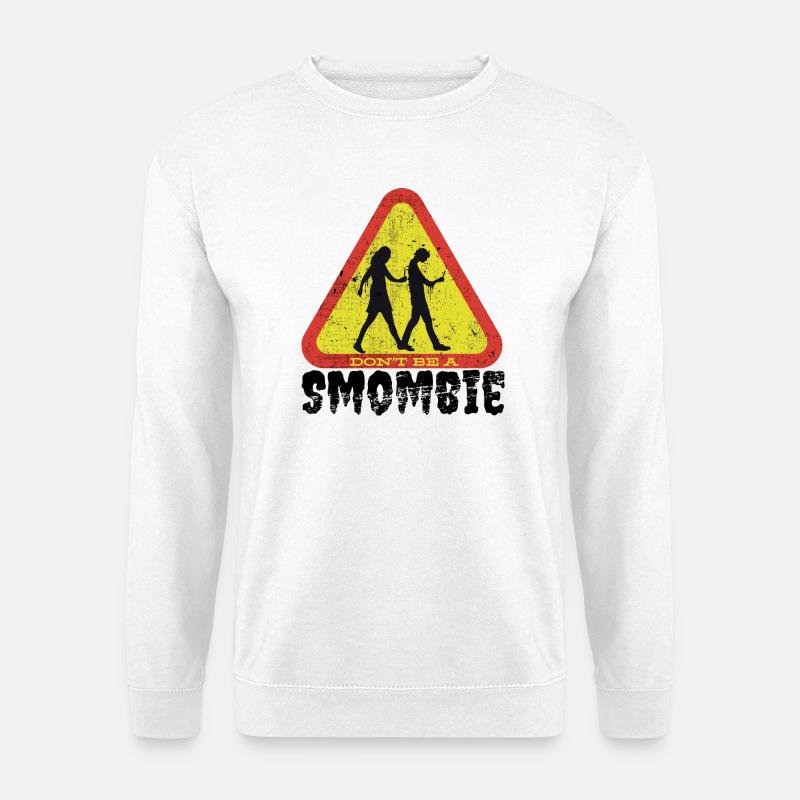Traffic Warning Don't Be A - Unisex Sweatshirt - white