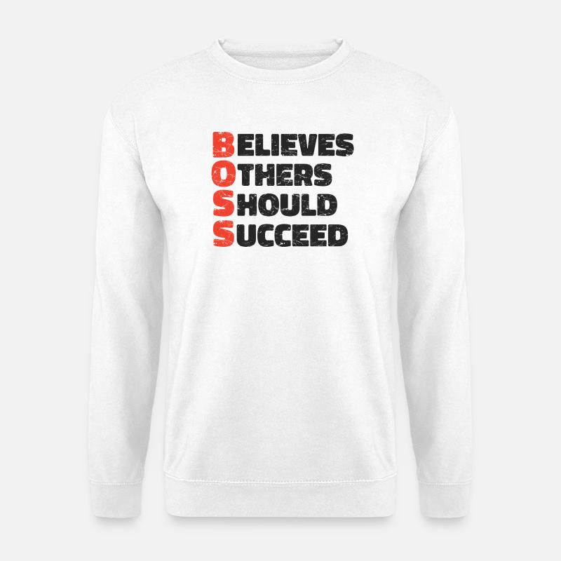 Inspirierendes POS-Motivationszitat-Design - Unisex Pullover - Weiß