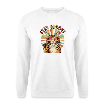 Stay groovy - Unisex Sweatshirt - white - Front