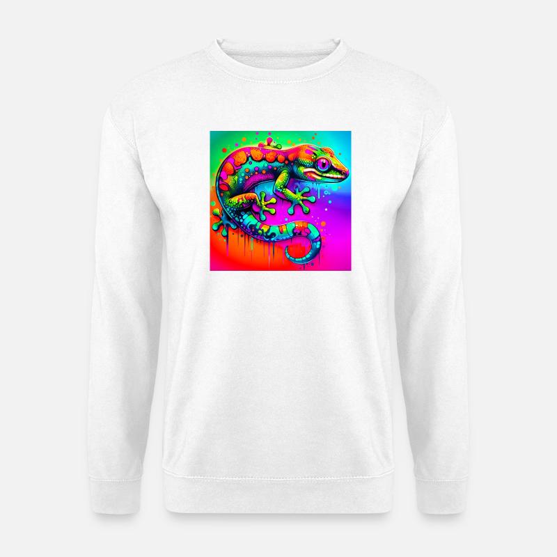 Gecko - Unisex Pullover - Weiß