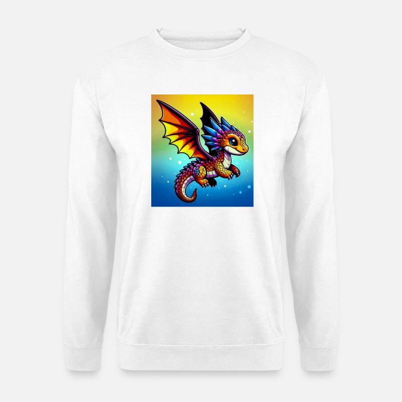 Drache - Unisex Pullover - Weiß