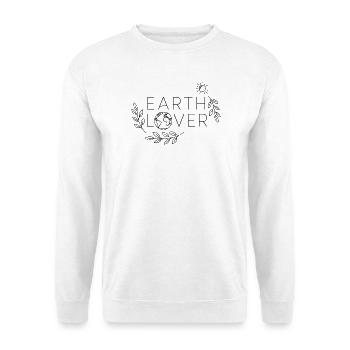 Earth Lover Minimal Nature Design - Unisex Sweatshirt - white - Front