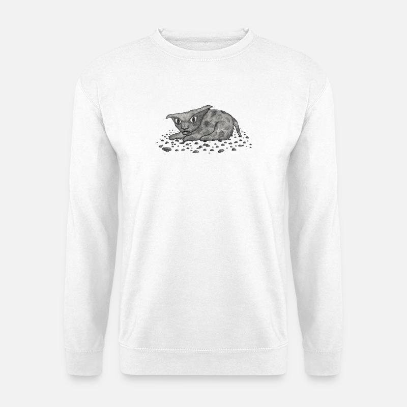Grim Cat - Unisex Pullover - Weiß