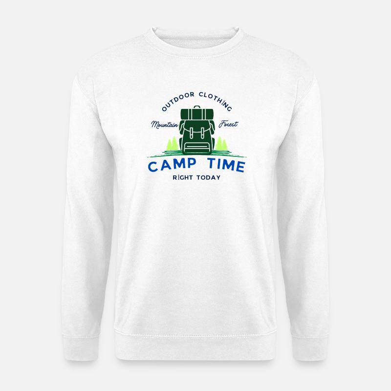 Camp tıme - Unisex Pullover - Weiß
