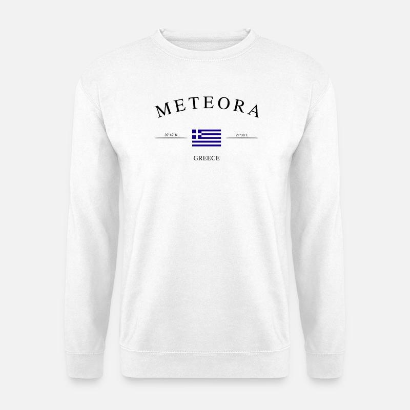 Meteora Griechenland – Urlaub Souvenir & Geschenk - Unisex Pullover - Weiß
