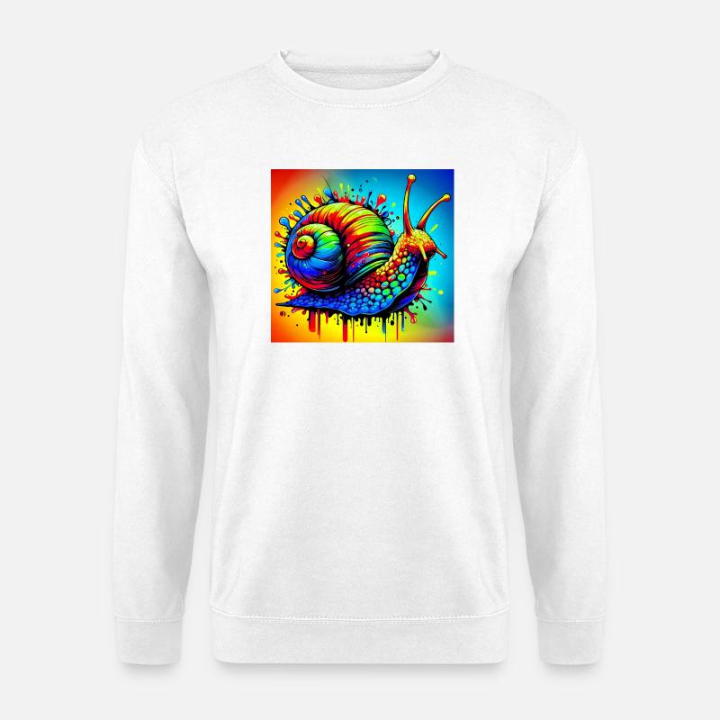 Schnecke - Unisex Pullover - Weiß