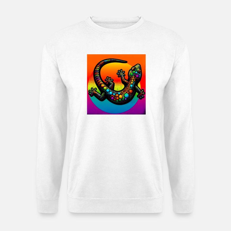 Gecko - Unisex Pullover - Weiß