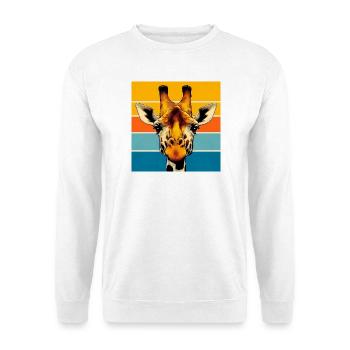 girafe - Sweat-shirt Unisexe - blanc - Devant