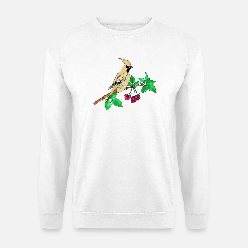 Bunter Vogel - Unisex Pullover - Weiß