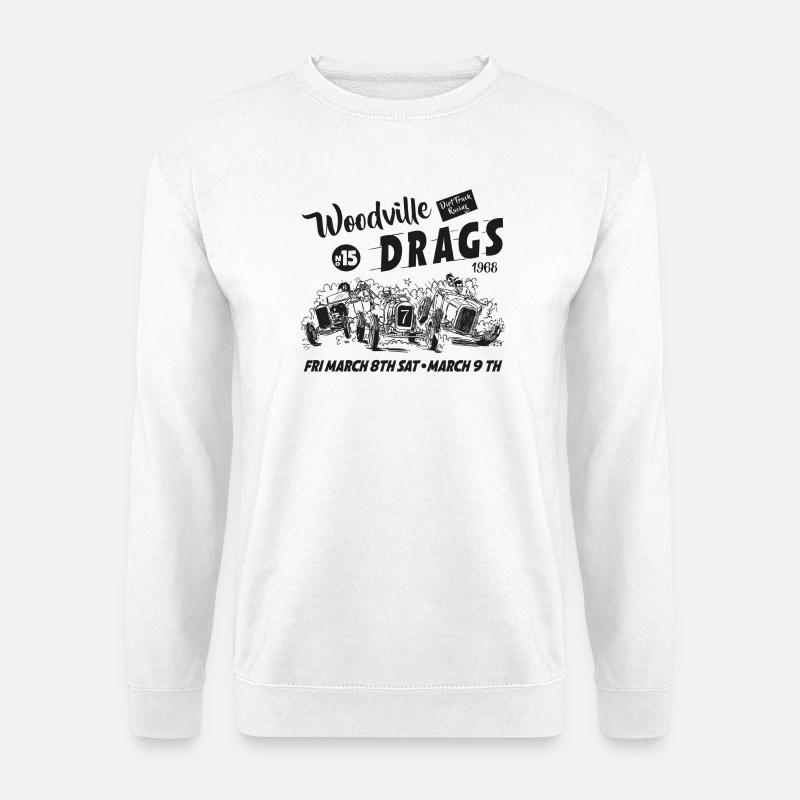 Woodville Drag Race Design - Unisex Pullover - Weiß