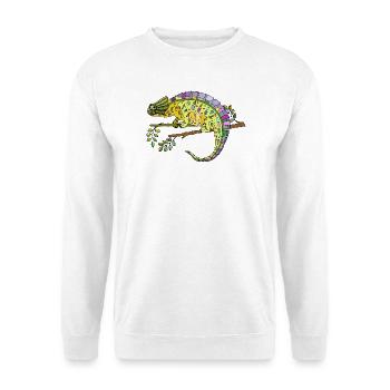 Caméléon - Sweat-shirt Unisexe - blanc - Devant