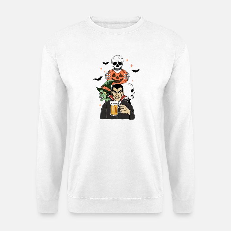 Gruseliger Freund - Unisex Pullover - Weiß