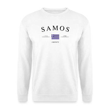 Samos, Grèce – Souvenir et cadeau de vacances - Sweat-shirt Unisexe - blanc - Devant