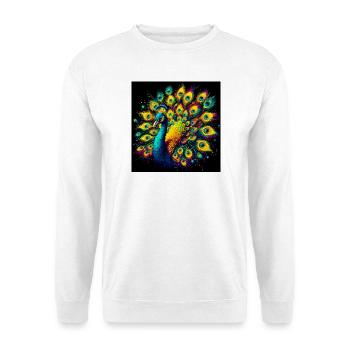 peacock - Unisex Sweatshirt - white - Front