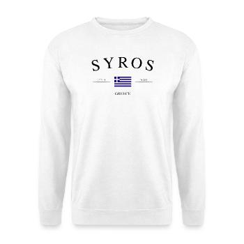 Syros Greece – Holiday Souvenir &amp; Gift - Unisex Sweatshirt - white - Front