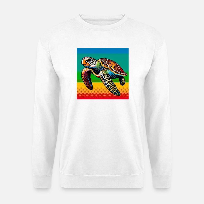 Schildkröte - Unisex Pullover - Weiß