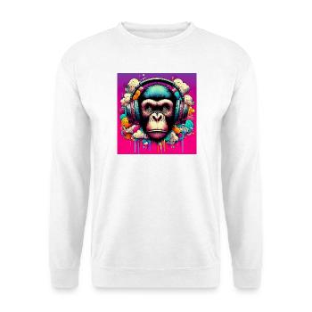 Chimpanzee Monkey - Unisex Sweatshirt - white - Front