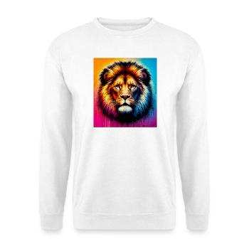Löwe - Unisex Pullover - Weiß - Vorne