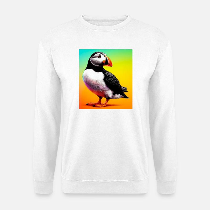 Papageitaucher - Unisex Pullover - Weiß