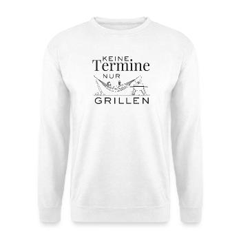 No appointments, just barbecue - Unisex Sweatshirt - white - Front