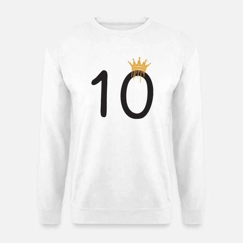 10 - Unisex Pullover - Weiß