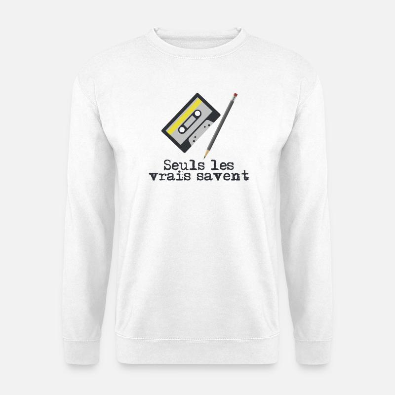 Les_vrais_savent - Unisex Pullover - Weiß