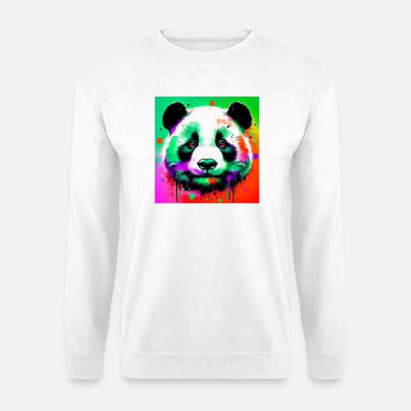 Panda - Unisex Pullover - Weiß